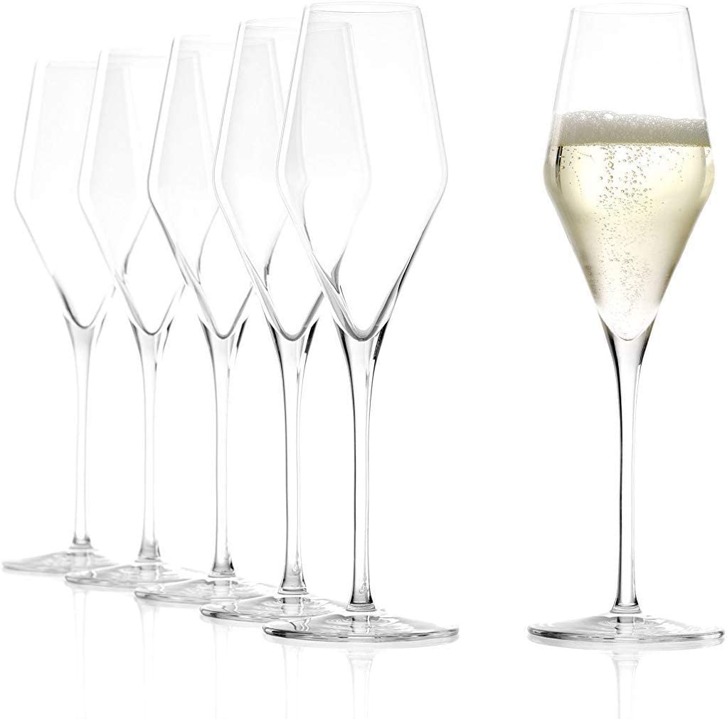 Flute de champanhe vidro cristal