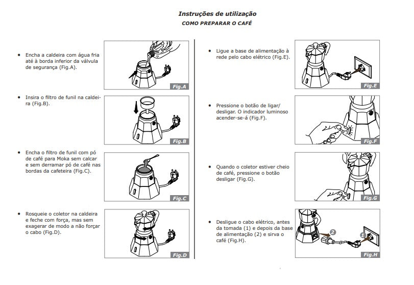 Como fazer café na cafeteira eletrica