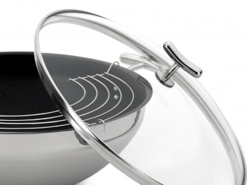 Frigideira wok com tampa antiaderente Silampos