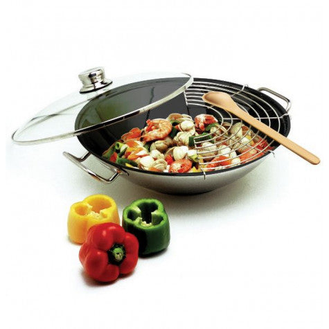 Wok frigideira antiaderente com tampa - Artame